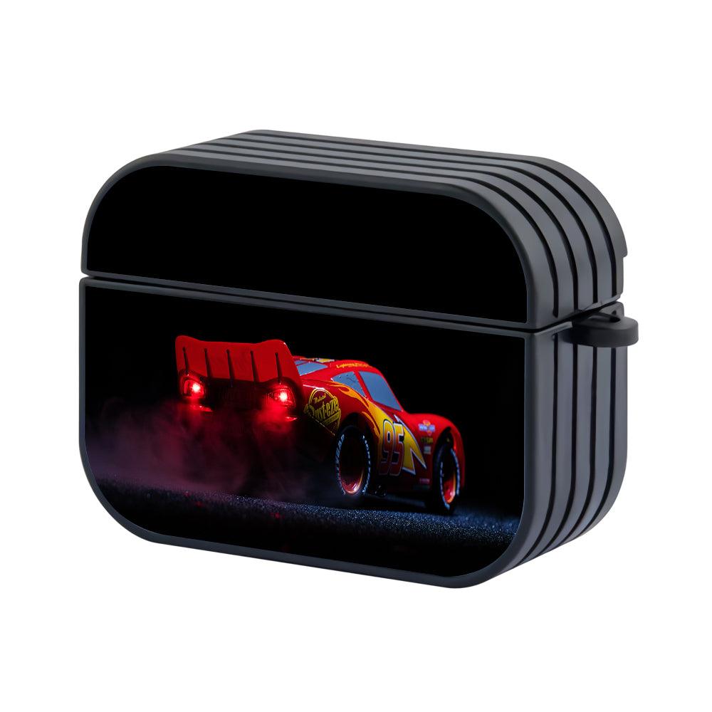 Car Lightning McQueen Logo Apple Airpods Pro Case Black