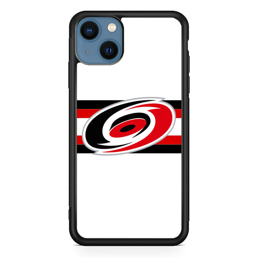 Carolina Hurricanes White And Stripe iPhone 14 Plus Case - Carneyforia