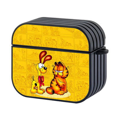 Cartoons Cat Garfield Comic Apple Airpods 4 Case Black