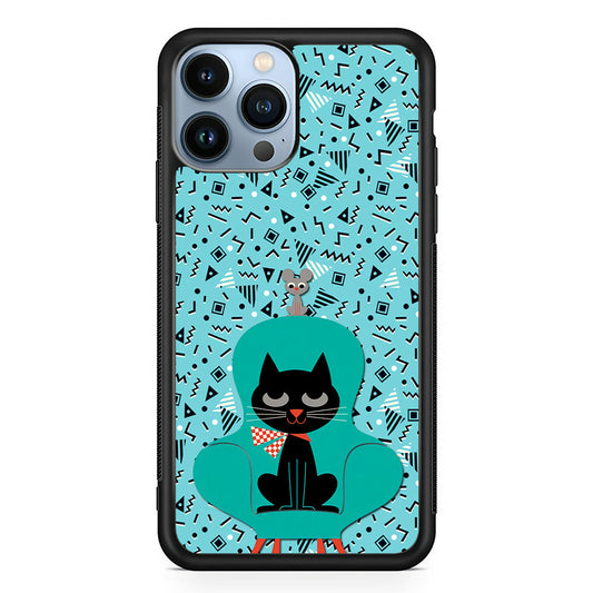 Cat and Mouse in a Chair iPhone 15 Pro Case - Carneyforia