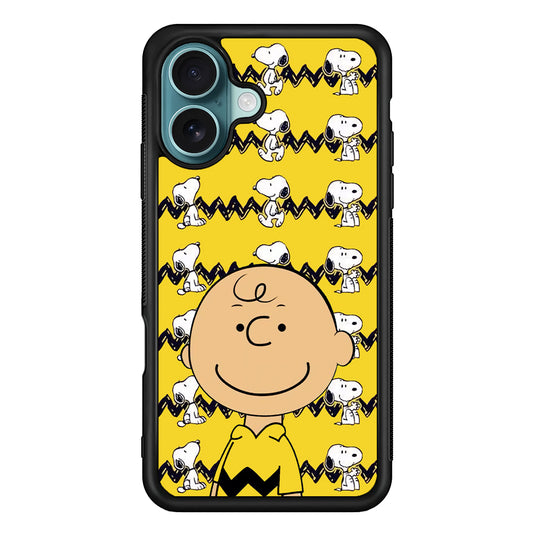 Charlie and Snoopy in Frame iPhone 17 Case