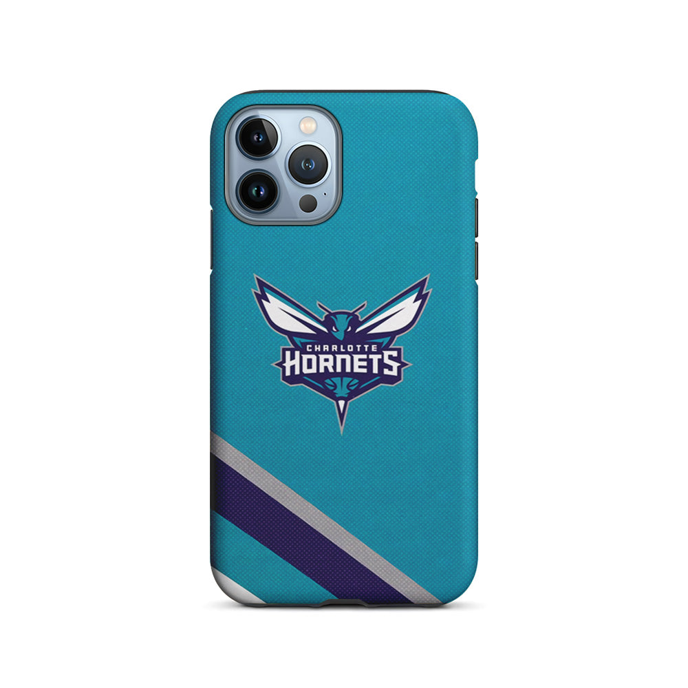 Charlotte Hornets Tosca Stripe iPhone 15 Pro Max Case