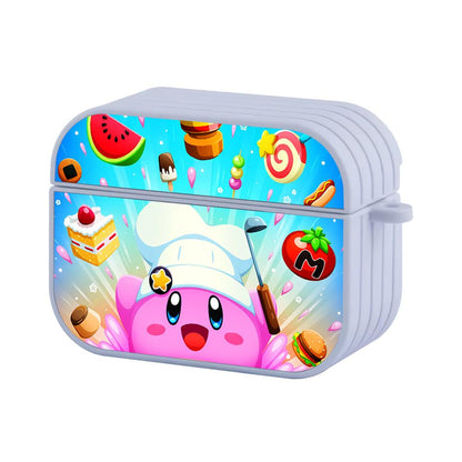 Chef Kirby Cute Kawaii Apple Airpods Pro Case White
