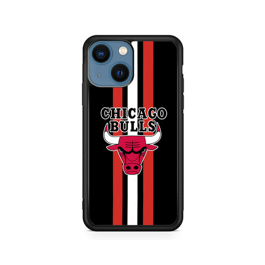 Chicago Bulls Stripe And Emblem iPhone 15 Plus Case