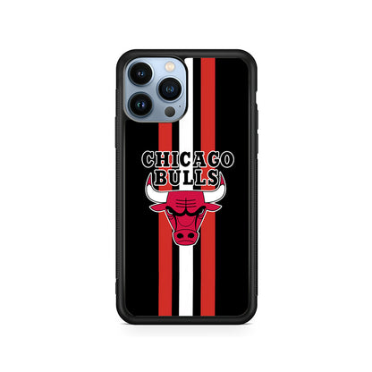 Chicago Bulls Stripe And Emblem iPhone 15 Pro Max Case