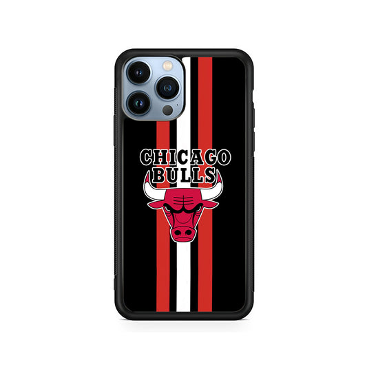Chicago Bulls Stripe And Emblem iPhone 15 Pro Max Case