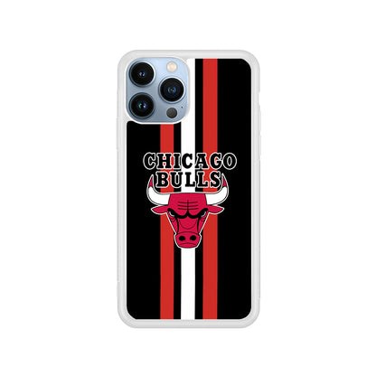 Chicago Bulls Stripe And Emblem iPhone 15 Pro Max Case