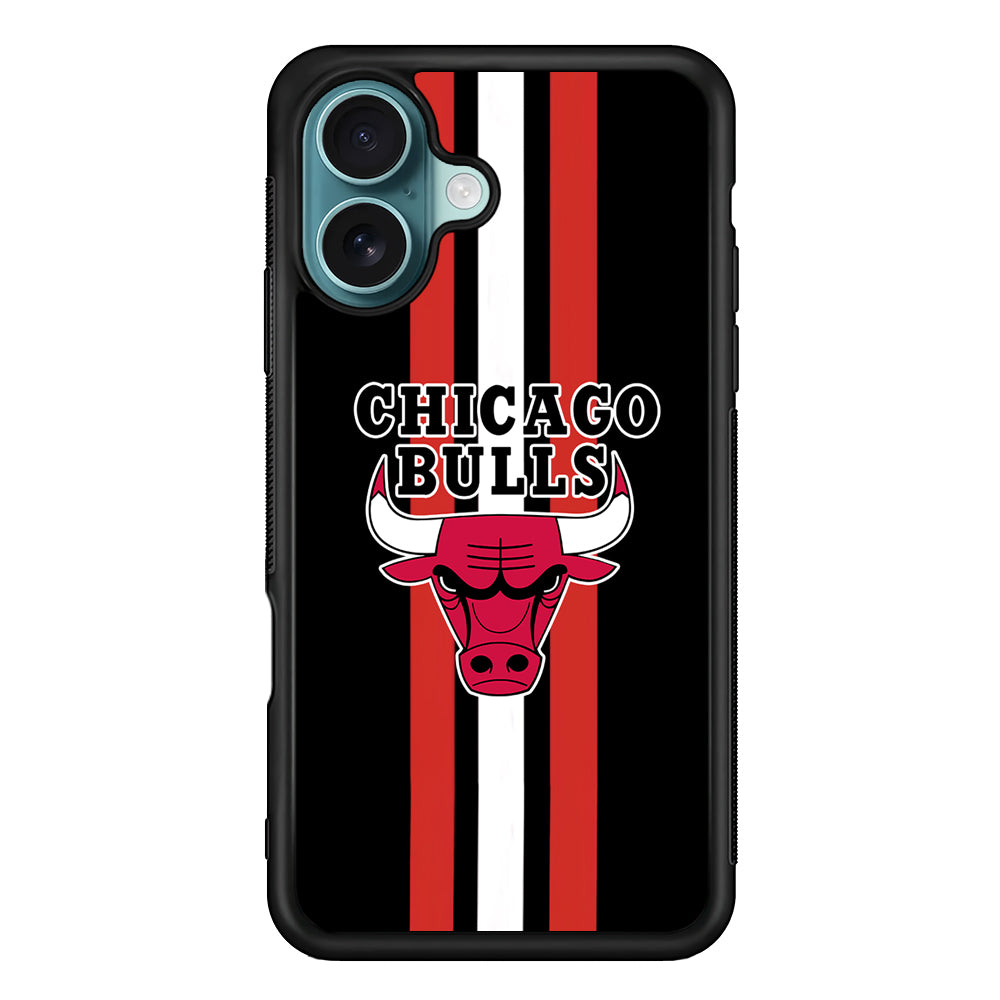 Chicago Bulls Stripe And Emblem iPhone 17 Case