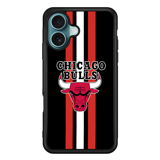 Chicago Bulls Stripe And Emblem iPhone 17 Case