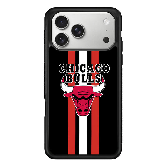 Chicago Bulls Stripe And Emblem iPhone 17 Pro Max Case