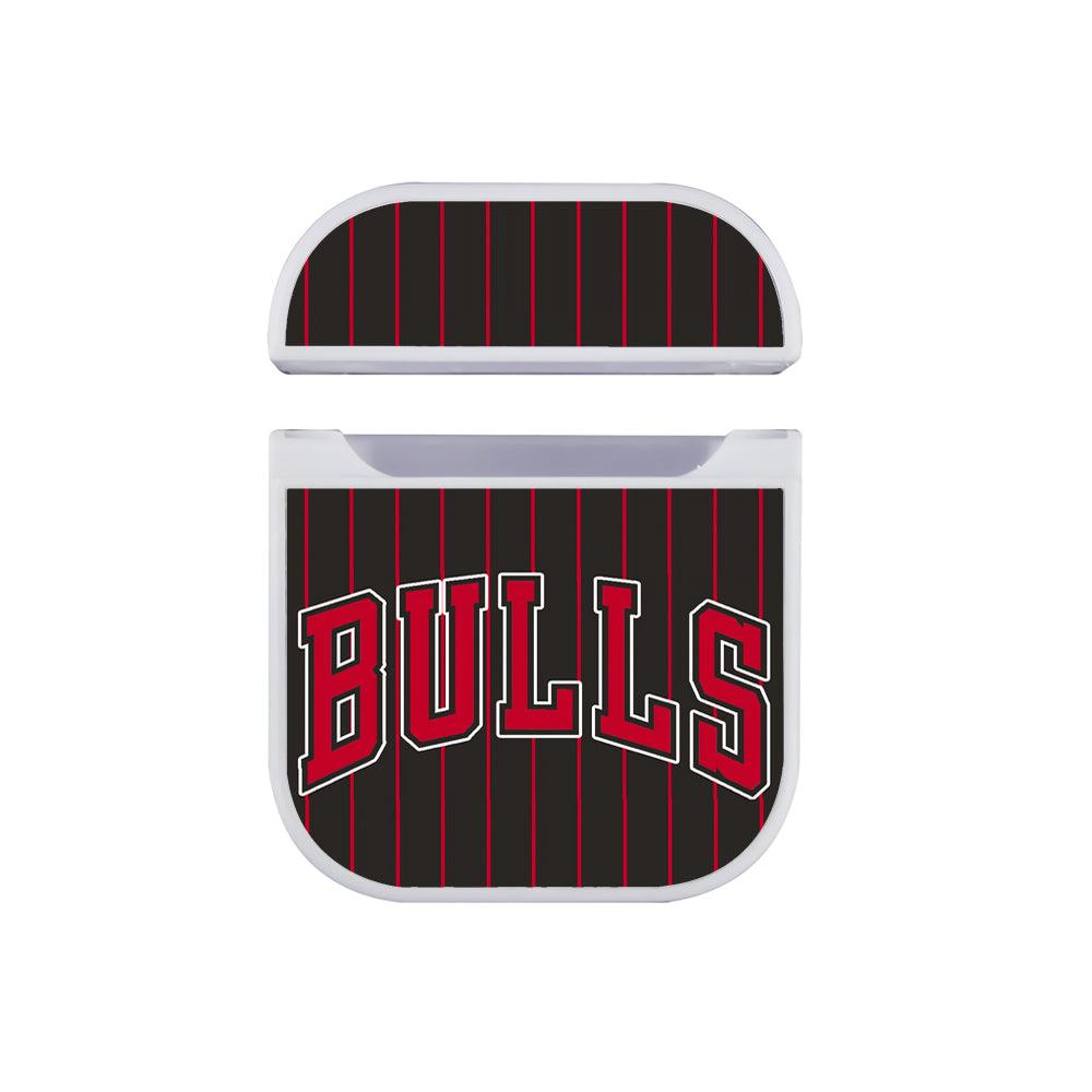 Chicago Bulls Wide Layer Apple Airpods Case White
