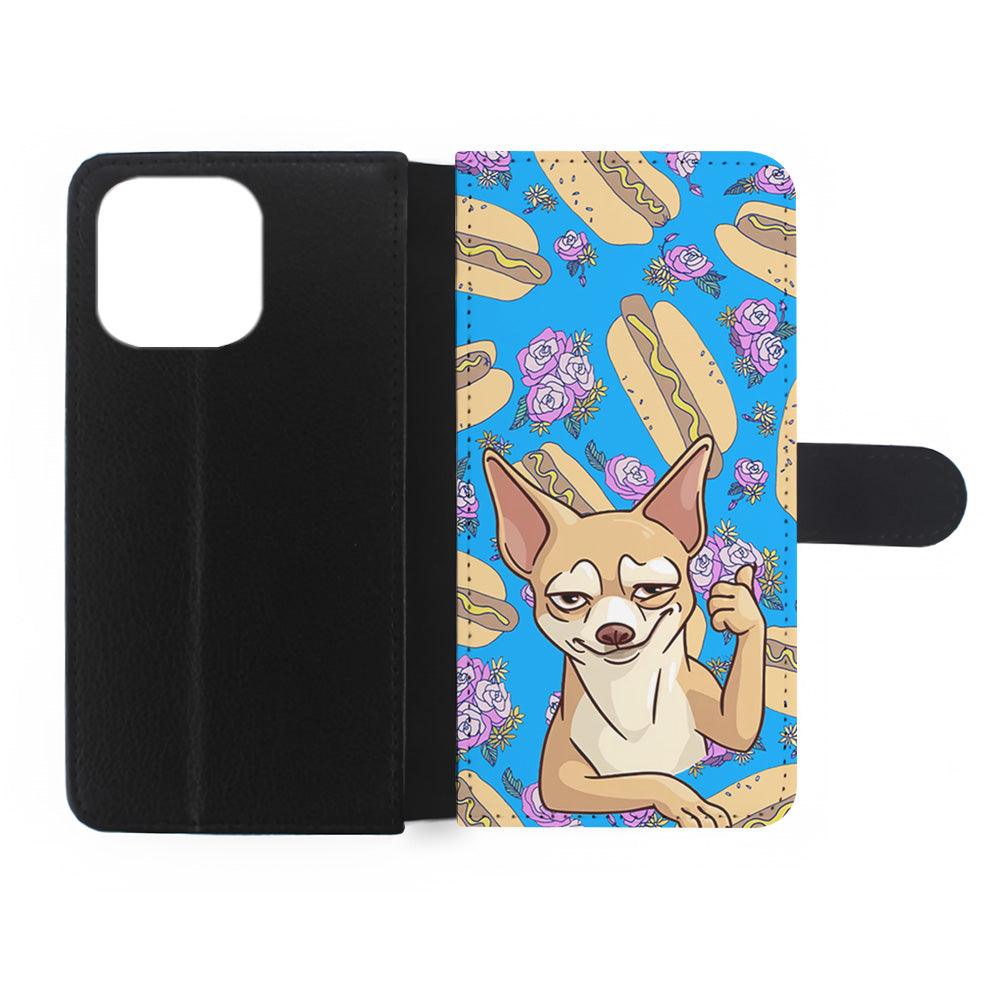 Chihuahua and Hot Dog Bid iPhone 15 Plus Case