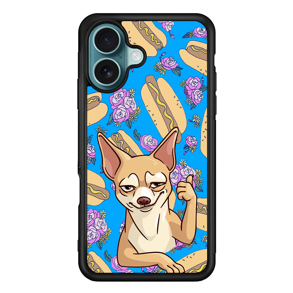 Chihuahua and Hot Dog Bid iPhone 17 Case