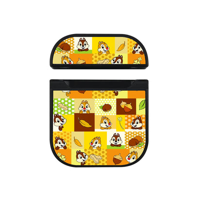 Chip And Dale Collage Apple Airpods Case Black