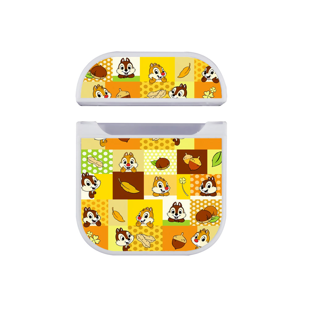 Chip And Dale Collage Apple Airpods Case White