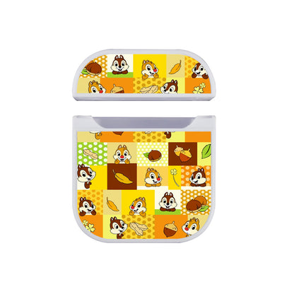 Chip And Dale Collage Apple Airpods Case White