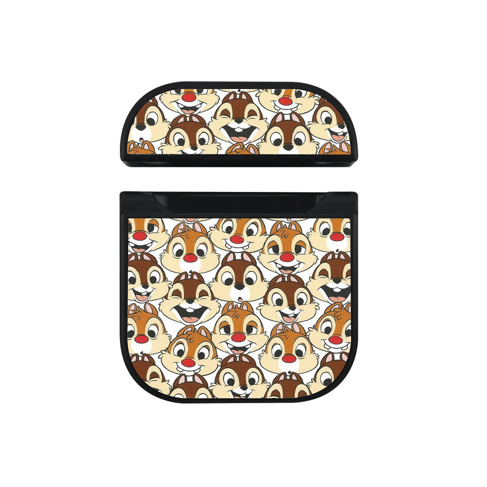 Chip And Dale Doodle Apple Airpods Case Black