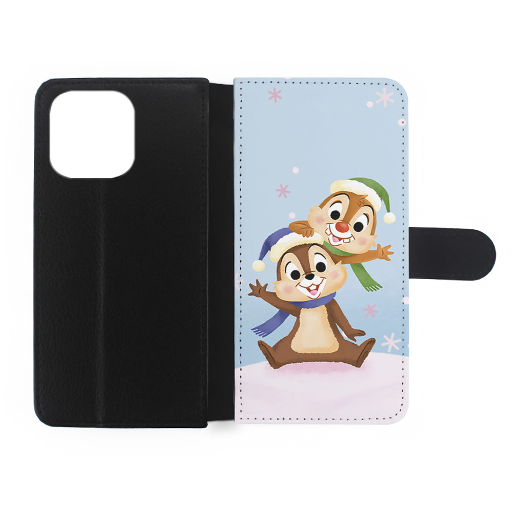 Chip And Dale Happy In Winter iPhone 15 Plus Case