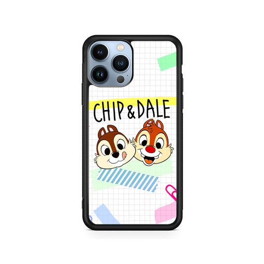 Chip And Dale Paper Clip Aesthetic iPhone 15 Pro Max Case