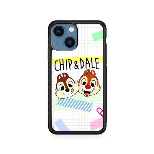 Chip And Dale Paper Clip Aesthetic iPhone 14 Plus Case - Carneyforia