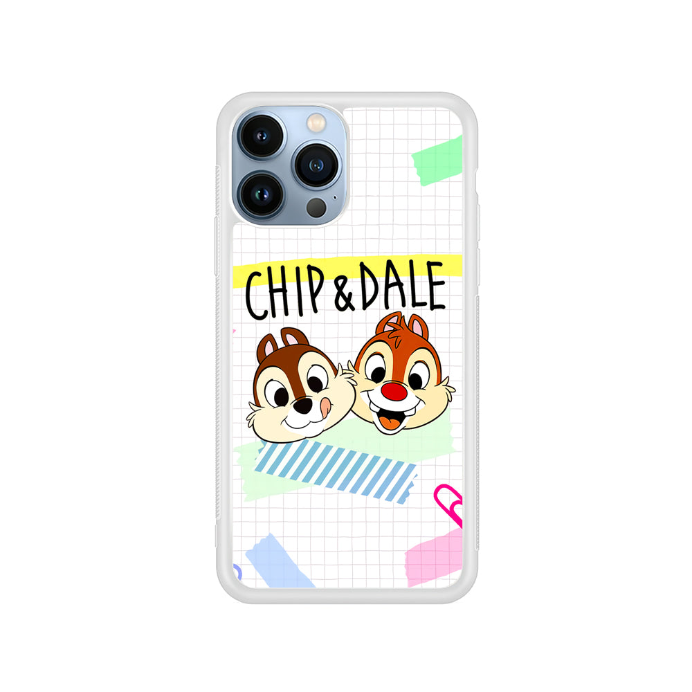 Chip And Dale Paper Clip Aesthetic iPhone 15 Pro Max Case