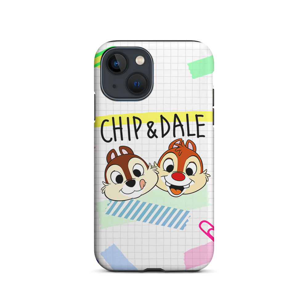 Chip And Dale Paper Clip Aesthetic iPhone 15 Plus Case