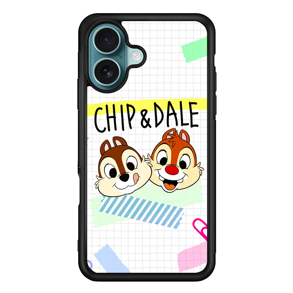 Chip And Dale Paper Clip Aesthetic iPhone 17 Case