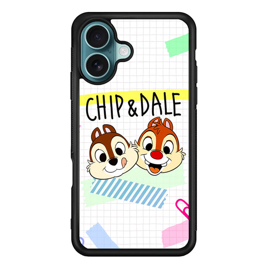 Chip And Dale Paper Clip Aesthetic iPhone 17 Case