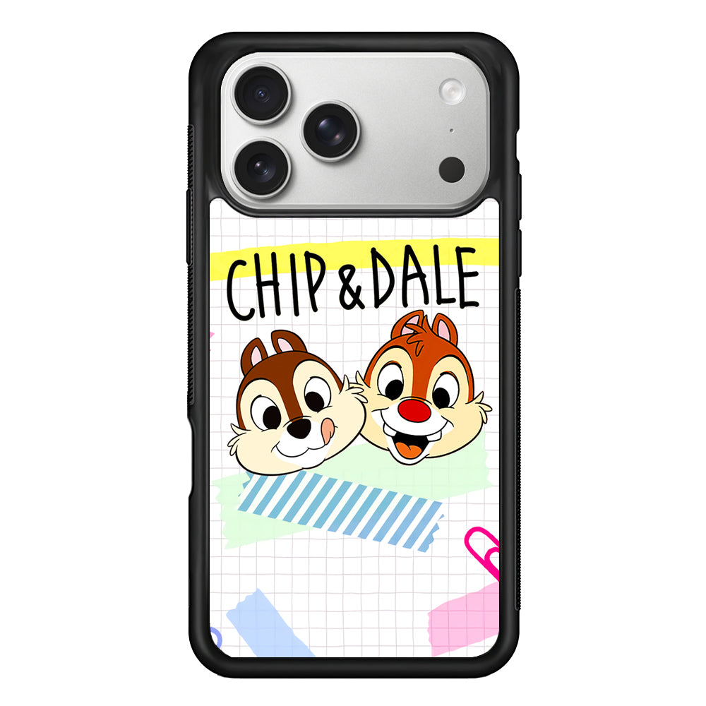 Chip And Dale Paper Clip Aesthetic iPhone 17 Pro Max Case