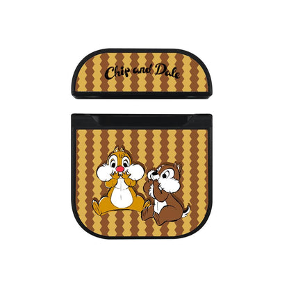 Chip n Dale Do Not Forget to Eat Apple Airpods Case Black