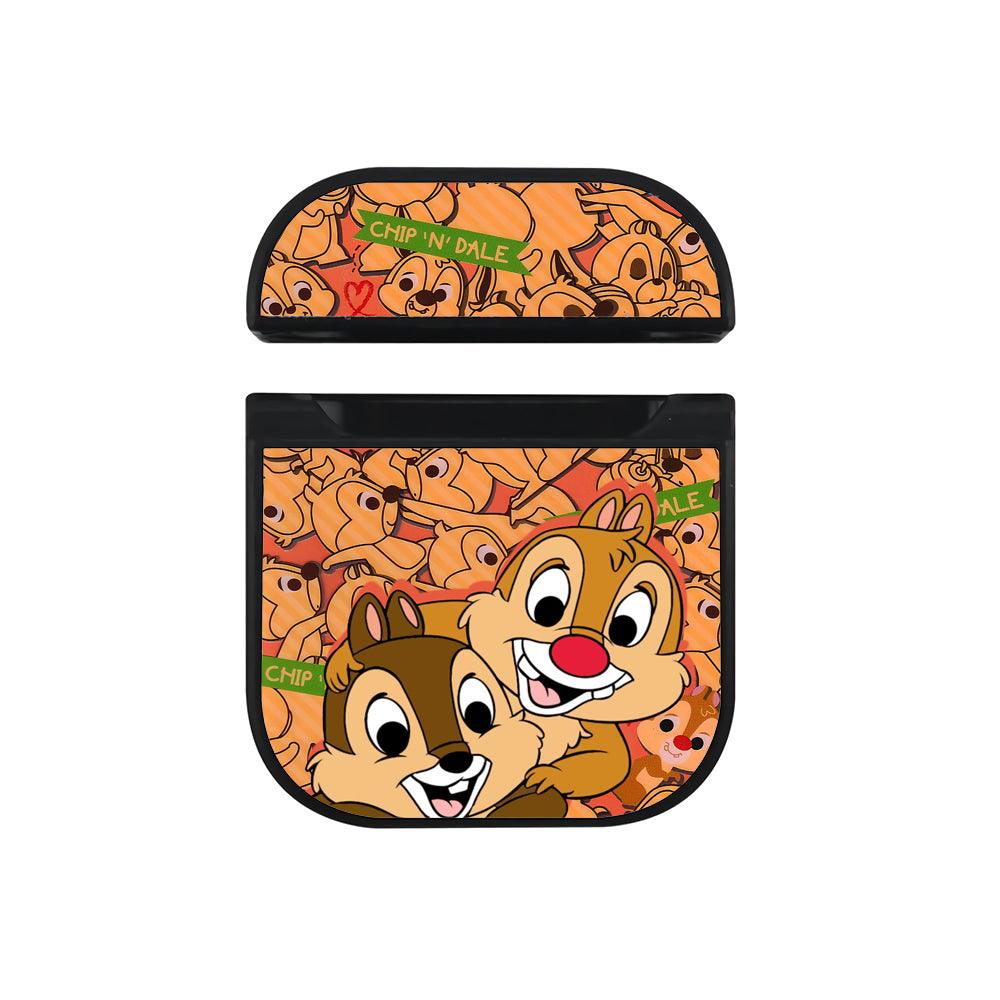 Chip n Dale Have Infinite Smiles Apple Airpods Case Black