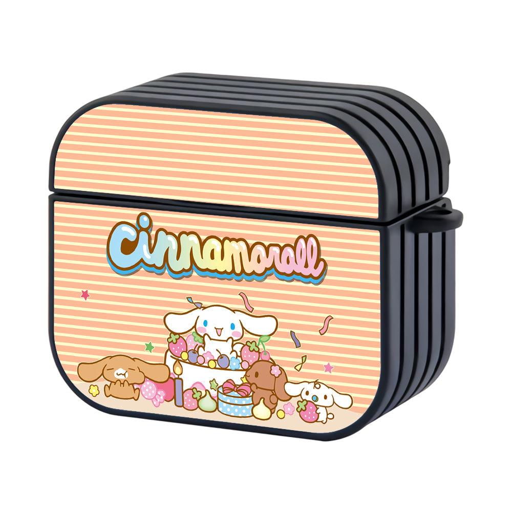 Cinnamoroll Big Meal Apple Airpods 4 Case Black