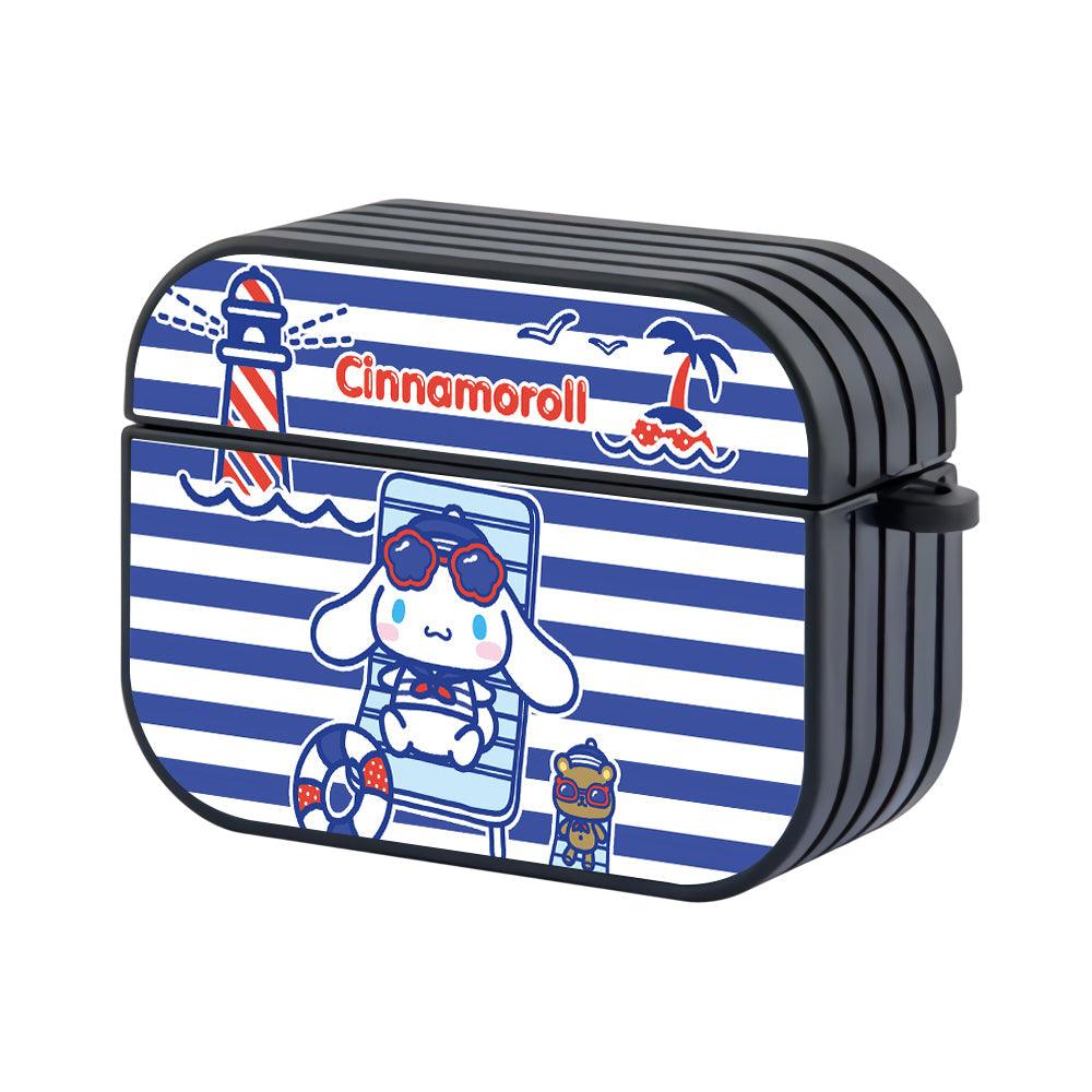 Cinnamoroll Bright Sun and The Blue Sea Apple Airpods Pro 2 Case Black