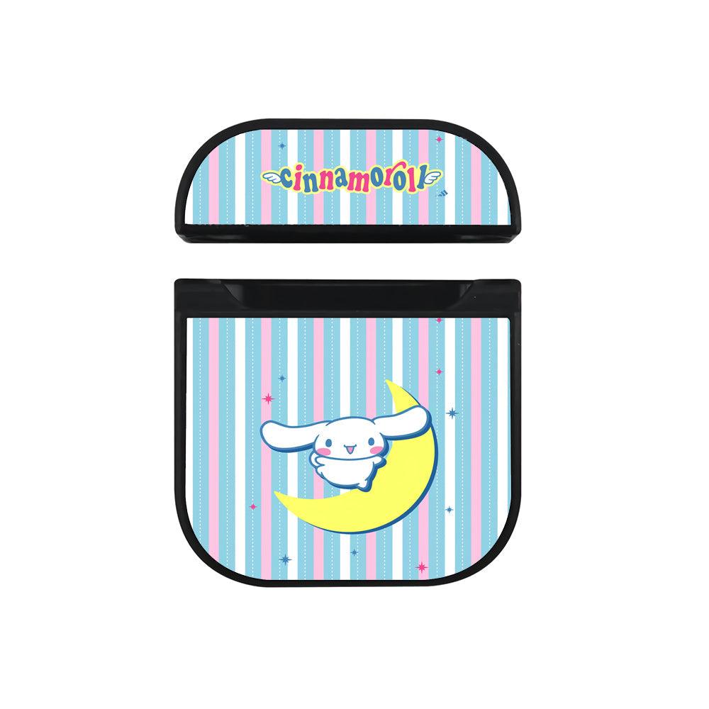 Cinnamoroll Have Fun on The Moon Apple Airpods Case Black