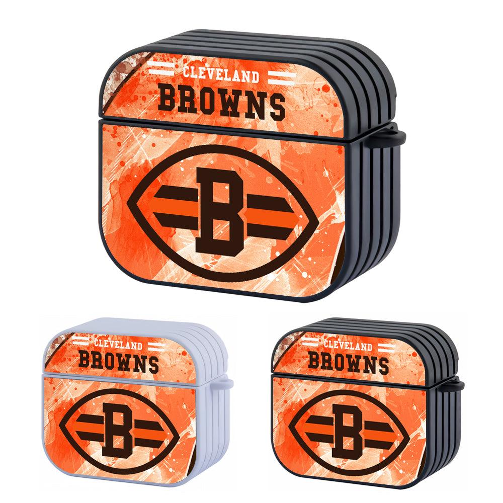 Cleveland Brown NFL Shine with Brown Apple Airpods 4 Case