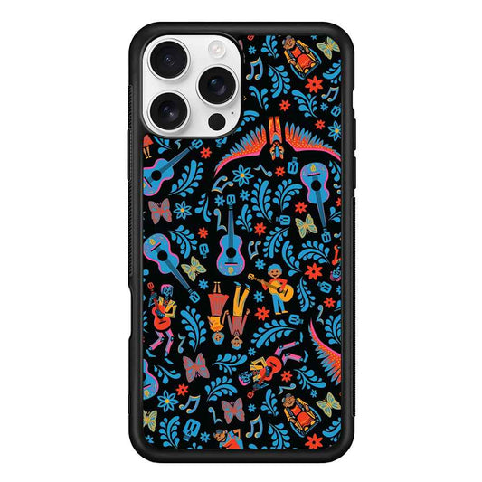 Coco Pattern Aesthetic iPhone 16 Pro Case