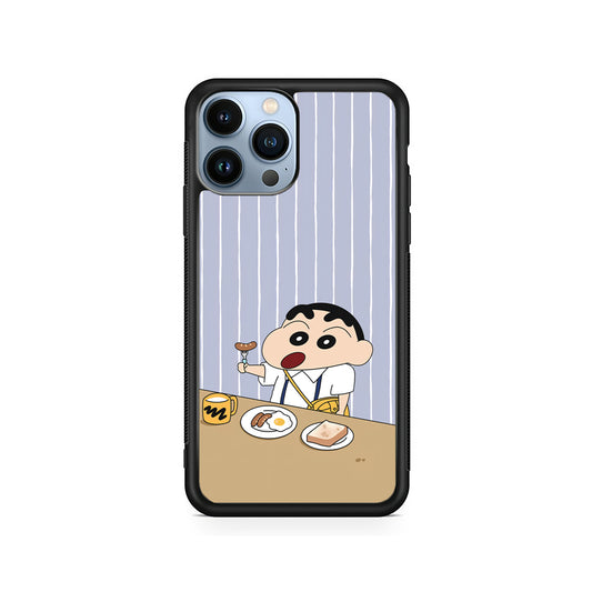 Crayon Shinchan Take a Breakfast iPhone 15 Pro Max Case