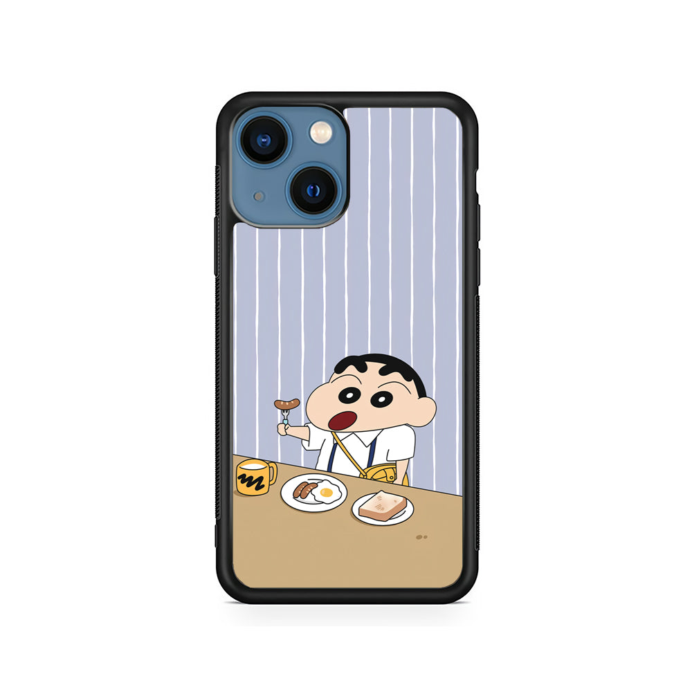 Crayon Shinchan Take a Breakfast iPhone 15 Case