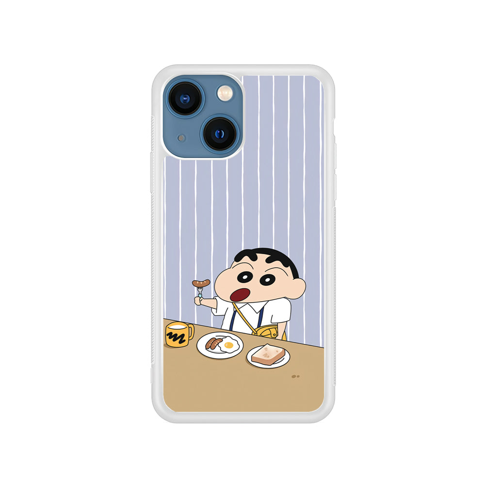 Crayon Shinchan Take a Breakfast iPhone 15 Case