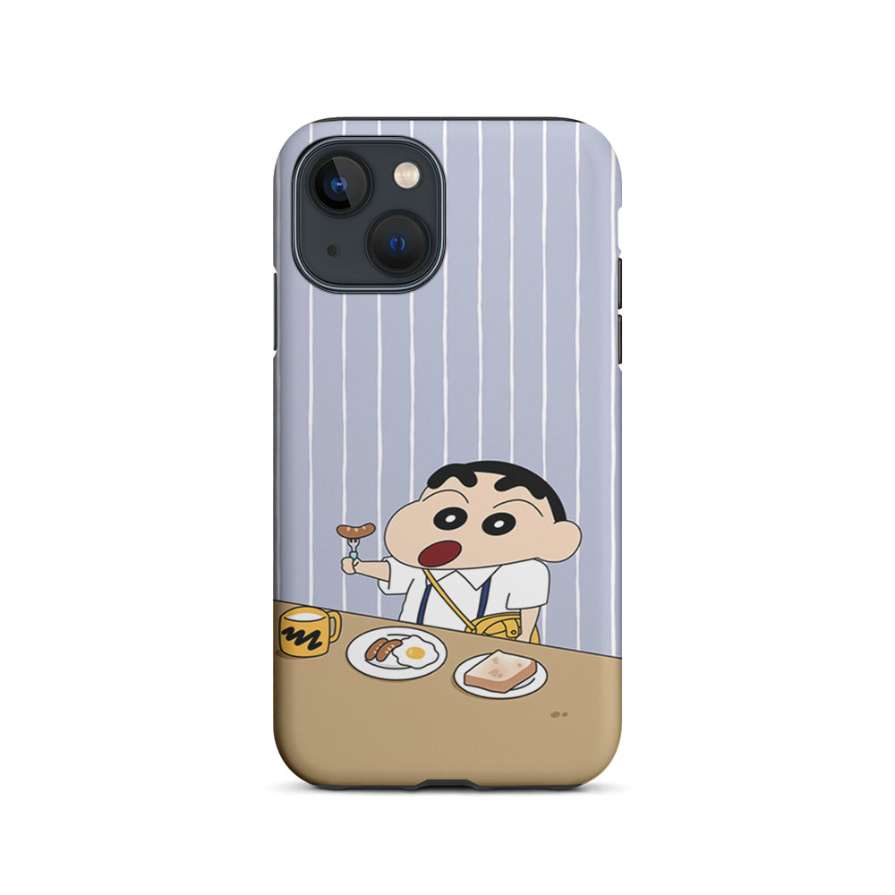 Crayon Shinchan Take a Breakfast iPhone 15 Plus Case