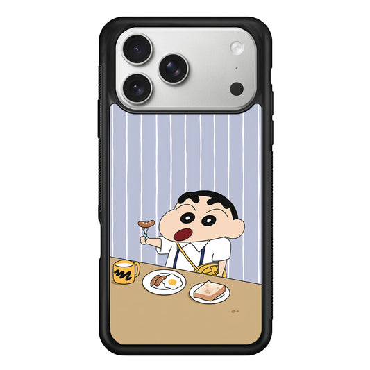 Crayon Shinchan Take a Breakfast iPhone 17 Pro Max Case