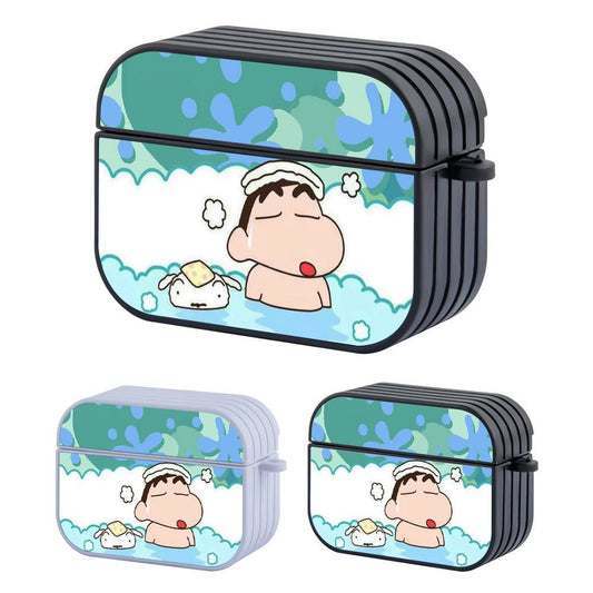 Crayon Shinchan Take a Break with a Hot Bath Apple Airpods Pro Case