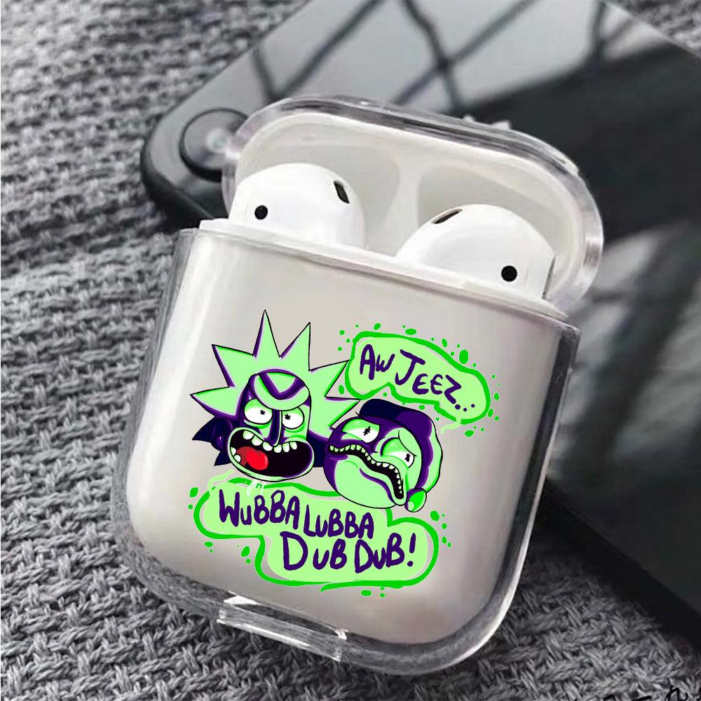 Crazy Rick and Morty Apple Airpods Clear Case