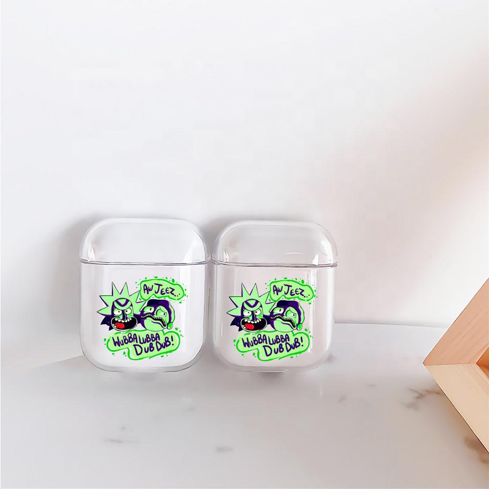 Crazy Rick and Morty Apple Airpods Clear Case
