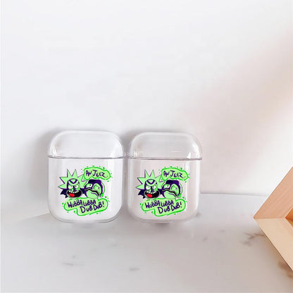 Crazy Rick and Morty Apple Airpods Clear Case