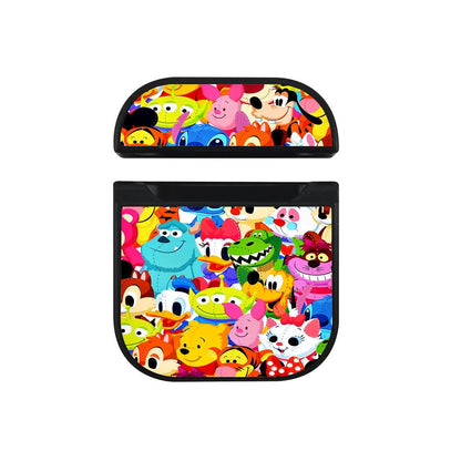 Cute Cartoon Doll Character Apple Airpods Case Black