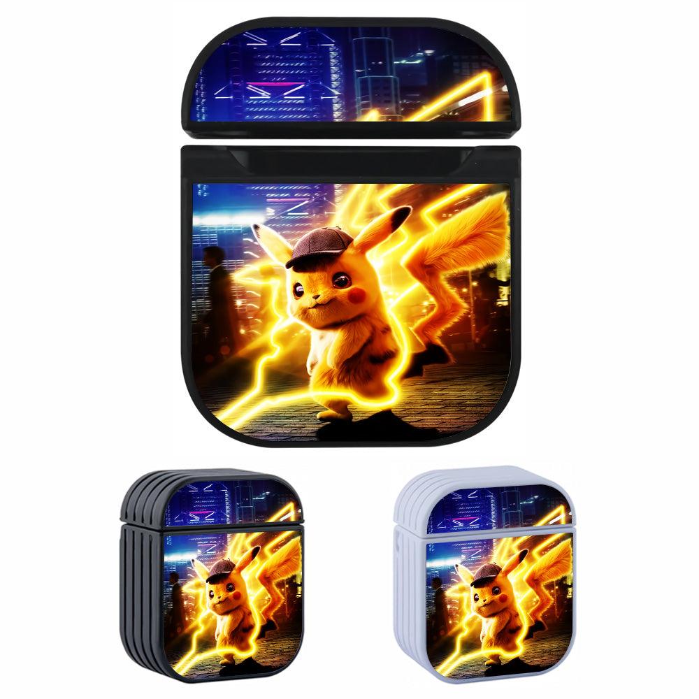 Cute Detective Pikachu Pokemon Apple Airpods Case