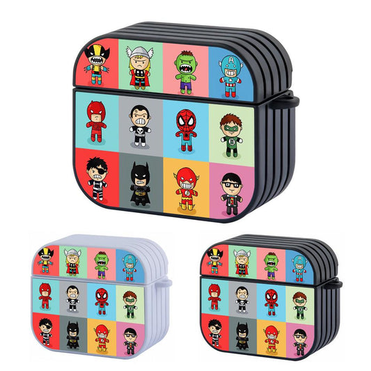 Cute Superhero Chibi Color Block Apple Airpods 4 Case