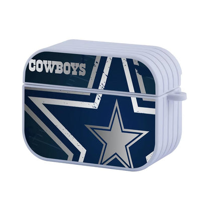 Dallas Cowboys NFL Layered Bright Star Apple Airpods Pro 2 Case White