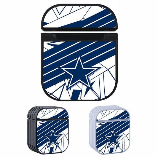 Dallas Cowboys on Blue Shapes Apple Airpods Case